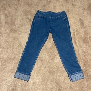 Belle by Kim Gravel size 14 ankle studded jeggings